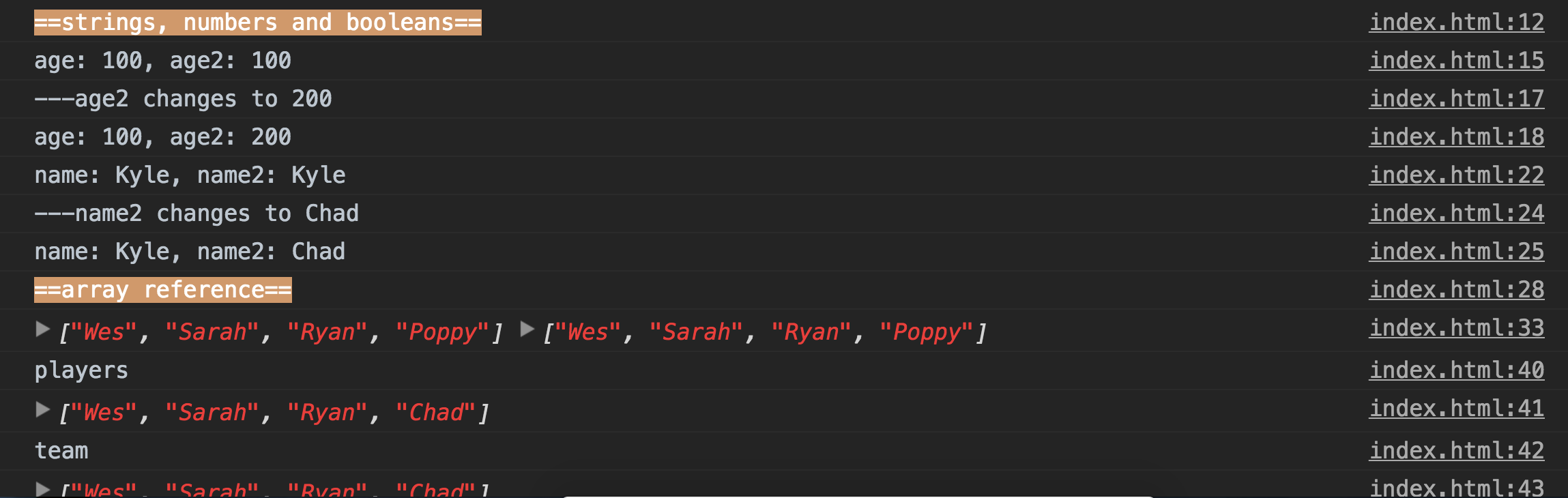 JavaScript References VS Copying